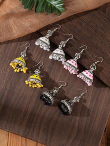 زوج من أقراط قطرة الزيت الأومبير، مناسبة للنساء للاستخدام اليومي والمناسبات