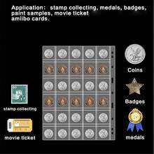 420/300/200 st myntfickor, lämpliga för samlare, standard 9-håls myntsamlingssidor passar de flesta pärmar, myntmaterial, myntskydd, stämplar, märken etc. (30 fickor - 10 ark) - Multifärgad - Visa 5