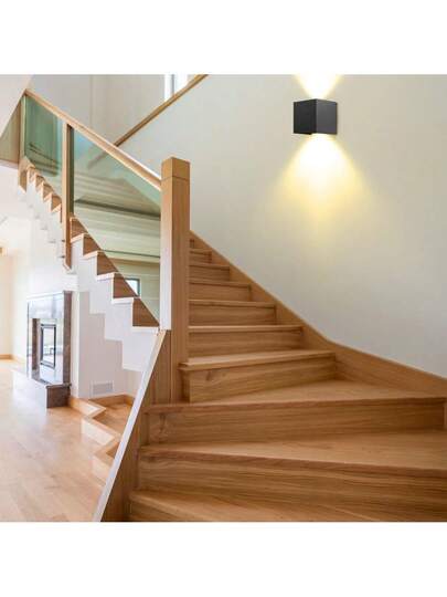 CANMEIJIA LED Wand Verlichting Lighting Outdoor ative Lamp Square Up Down Lamp, Home Indoor Waterproof Path Light, Balcony/Yard/Garden/Stairs/Street/Courtyard/Living Room/Bedroom/Kitchen/Bathroom/Hallway/Corridor, Choose Material Based On Needs view 9