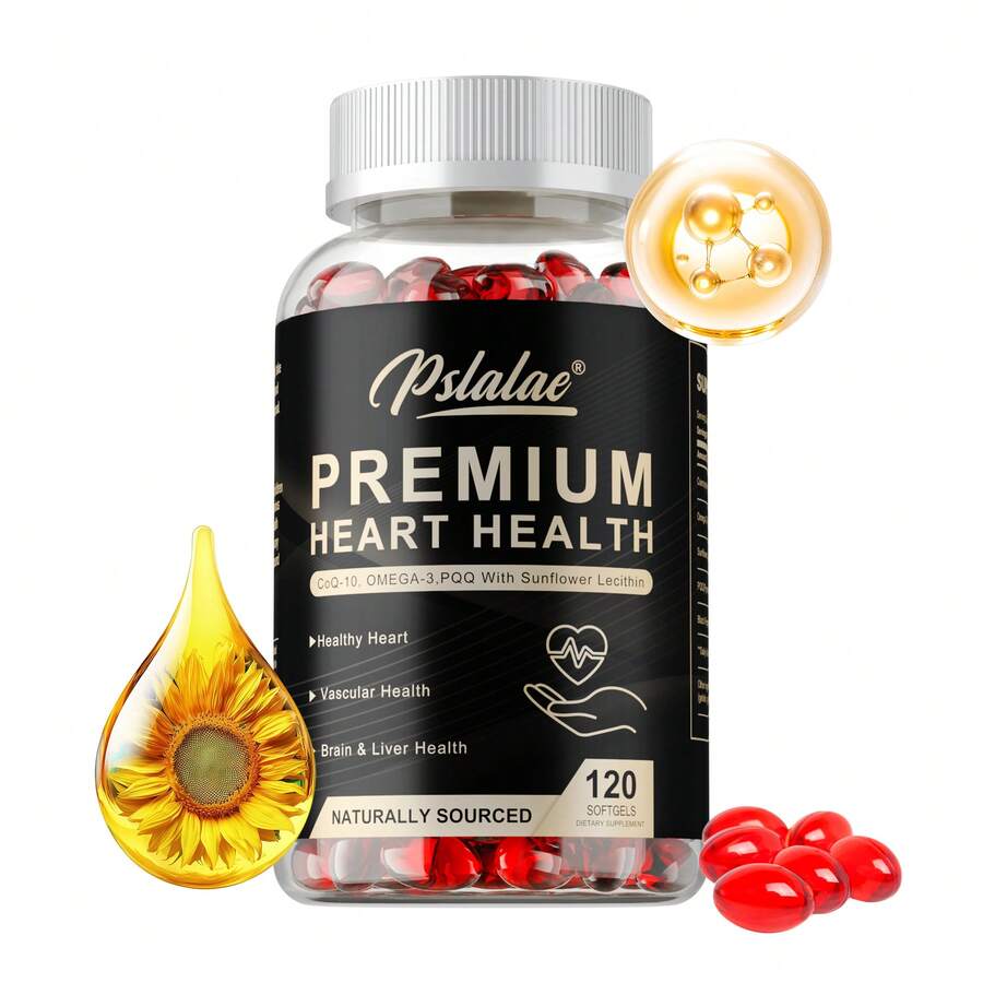PSLALAE Suplemento Premium Para La Salud Cardíaca: Mejora El Flujo Sanguíneo, Favorece La Salud Cardíaca, Promueve El Metabolismo Energético Y Mejora La Vitalidad - 120 Unidades - 120 cápsulas - Ver 1