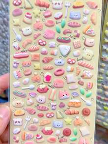 可爱卡通动物泡沫贴纸,文具,笔记本贴纸,笔记本衬纸,贴纸笔记本,不干胶贴纸 - 彩色 - 查看 10