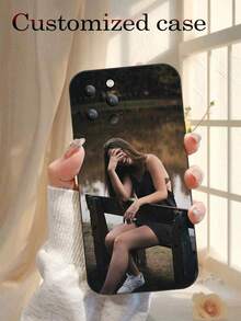 1 pezzo Custodia personalizzata per telefono, custodia per telefono con foto personalizzata, custodia per telefono con immagine personalizzata, ideale per Natale, Ognissanti, anniversario, San Valentino, compleanno, matrimonio, festa della mamma, festa del papà, regalo per il/la migliore amico/a, regalo per mamma/papà