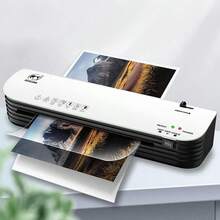 Laminator, Photo Sealer, Sealing Machine, Quick Start Laminator, Small Home Laminator, Photo Laminator, Office Plastic Sealer, Document Photo Gluer, Film Compatible, Easy To Operate, Home Use, Commercial Use - Black and White-220V - View 4