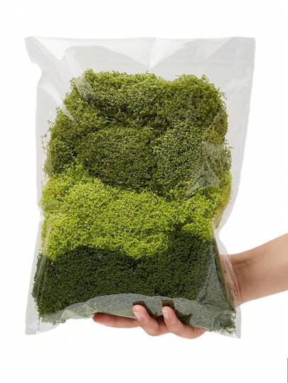 50g Realistic Artificial Moss , Lifelike Green Moss For Terrariums, Rockeries Mini Landscapes ,Durable Plastic Craft Material , Ideal For Christmas Decor, Scene Design ,No Power Needed, Easy To Use, Moss For Plants, Terrarium Decoration, Natural Look, Easy Application, Best For Christmas, Perfect For Room Decor