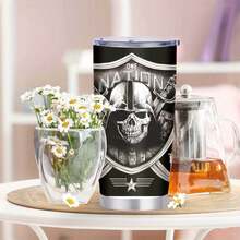 1pc 20 Oz Stainless Cup, Coffee Tumbler, Wide Mouth For Easy Cleaning And Refilling, Gift For Women, Refreshing Iced Tea During A Summer Picnic, Hot And Cold, Metal Monarch