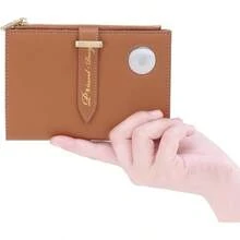 VanFn Airtag Passport Holder, RFID Travel Passport Wallet, Family Passport Holder, Ladies Bifold Wallets, Slim Leather Credit Card Wallet Women, Trip Document Organizer P.Travel Series2025 - 棕色 - 查看 2