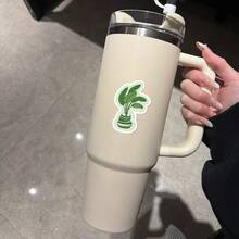 45PCS Green Plants Stickers – Waterproof Vinyl Decals For Laptop, Scrapbook, Tumbler, Guitar & More – Botanical Cute DIY Decoration Gift