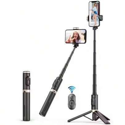 Kijek do selfie Bluetooth Roreta, składany, bezprzewodowy statyw z migawką Bluetooth i monopodem do fotografii na żywo