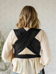 1pc Baby Wrap Carrier - Original Baby Carrier Wrap Sling For Newborns - Baby Wearing Essentials - Newborn Wrap Swaddle Holder, Newborn To Toddler Infant Sling - Black - View 7