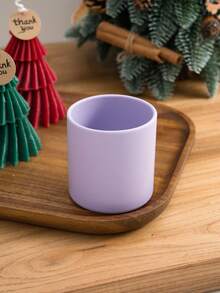 1pc Personalized Customization Name Pattern Silicone Baby Cup Print On Demand Solid Color Baby Tableware Portable Baby Cups Custom Water Bottle