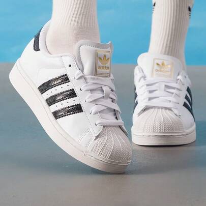 Zapatillas deportivas casuales de caña baja Adidas Originals SUPERSTAR II Classic Shell Toe para mujer, nueva llegada primavera 2026 JP8162