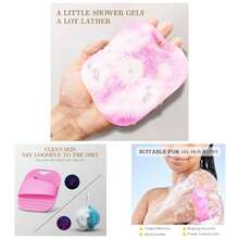 Zinc Infused Silicone Body Scrubber Men, New Upgrade Deep Exfoliating Body Scrubber Shower, Silicone Loofah Men Sensitive Skin With Lathering Bristles And Non - Slip Handle Gray - 粉色 - 查看 2