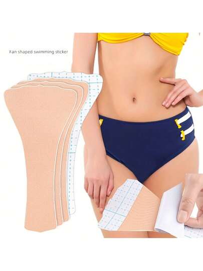 5pcs Seamless Self-Adhesive Privacy Pads For Hot Springs, Bathing Suits, Yoga Leggings & Underwear - Anti-Slip, Cuttable, Solid Color, Fabric, No Wash Needed, Perfect For Swimming & Water Parks, Swimwear Protection | Seamless Design | Construction, Swimwear Protection Pads, Silic Woman Private Part, Bra Pad Insert, Breast Shapes, Bra Pads