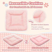 Indoor Dog House With Frame Cute Dog Tent Bed With Cover Cave Breathable Washable And Foldable House Suitable For 1020 Lb Puppy And Cats Medium 17*17*17 Pink - 中等171717 - 查看 6