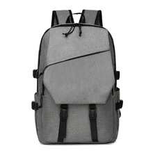 NetHong Men's Shoulder Backpack Large Capacity Wear-Resistant Durable Mountaineering Bag Computer Bag - Grey - View 6