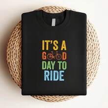 180g pure Cotton Good Day To Ride TShirt, Bike Lover Shirt, It&amp;#39;s A Good Day To Ride Shirt, Cycle Shirt, Bike Lover Gift, Funny Biker Shirt, Cycling Shirt Slightly women Comfortable T-Shirt For Women Casual Stretched graphic Print Round Neck Short Sleeve - Negro - Ver 3