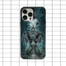 Alpha Sigma Wolf Phone Case Cover Compatible With  16,15,14,13,12,11,8,7,Pro,Max,Plus,Mini,XS,SE Anti-Fall Black Matte Hard, Cover Compatible With  17 Case,  17 Pro Case,  17 Pro Max Case - Z4 - Xem 4