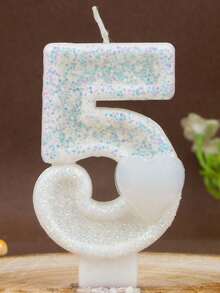 1 Peça Novas Velas de Aniversário Criativas de Número Digital de Amor 0-9, Velas de Aniversário Decoradas com Coração Puro, Velas de Decoração de Bolo de Festa de Aniversário, Velas de Decoração do Dia dos Namorados, Velas de Decoração de Bolo de Aniversário e Festa