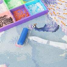 1 قطعة أداة دهان ألماسي من الفولاذ المقاوم للصدأ - أداة للتطريز 5D والفسيفساء - عالية الدقة للتطبيق السلس