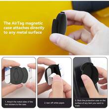 Thiết bị theo dõi xe hơi mini từ tính, Thiết bị định vị AirTag, Vỏ từ tính, Thiết bị theo dõi GPS, Thiết bị theo dõi GPS ô tô, Định vị chính xác tầm xa, Thiết bị chống thất lạc định vị toàn cầu, Thiết bị định vị thông minh mini, Tìm bằng một cú nhấp chuột, Thiết bị theo dõi GPS tương thích với nền tảng "Apple Find My", Thích hợp cho ô tô, xe máy, xe đạp và các thiết bị theo dõi và định vị chống thất lạc khác, Chỉ hỗ trợ IOS - Nhiều màu - Xem 11