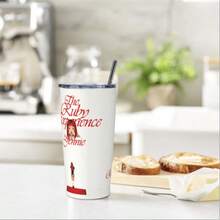 20oz/40oz, Edelstahl Wasserflasche mit Griff, Vakuumflasche, geeignet für Outdoor-Reisen (mit Strohhalm), geeignet für Schule, KPOP Idol, Geschenke für RUBIES, Valentinstag Geschenke, Isolierung und Kühlung