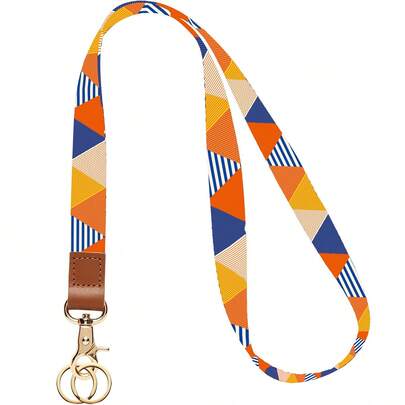 Chaveiro, Cordão, Corrente Longa para Pescoço para Mulheres e Homens, Capa de Identificação Fofa com Alça para Pescoço e Carteira