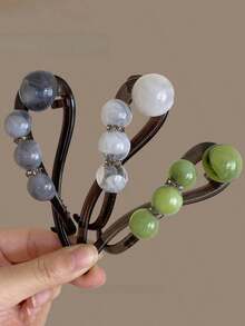 2pcs/1pc Retro Coffee Pearl Twist Hair Clip, Elegant Accessory For Women, Suitable For Commuting, Daily Hairstyles, Simple And Graceful For Spring And Summer, Hair Accessories - Nhiều màu 2 - Xem 10