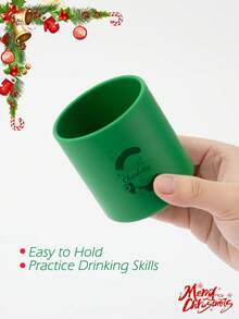 1pc Personalized Customization Name Pattern Silicone Baby Cup Print On Demand Solid Color Baby Tableware Portable Baby Cups Custom Water Bottle