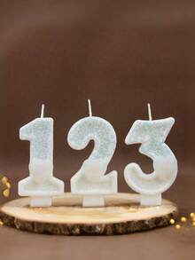 1 Peça Novas Velas de Aniversário Criativas de Número Digital de Amor 0-9, Velas de Aniversário Decoradas com Coração Puro, Velas de Decoração de Bolo de Festa de Aniversário, Velas de Decoração do Dia dos Namorados, Velas de Decoração de Bolo de Aniversário e Festa