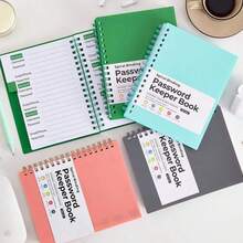 1PC Password Participation Book, Alphabetically Ordered Password Diary And Organizer, Personalized Password Log In 4.7-Inch X 6.1-Inch Mini Size With University Level Grid Pages, Perfect For Home And Office Organizations - 灰色 - 查看 3