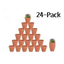 30 sztuk małych miniaturowych glinianych doniczek - 1,3 cala doniczka terakotowa ceramiczna doniczka terakotowa doniczka na sukulenty idealne na parapet, kaktusy, rzemiosło, upominki ślubne na baby shower