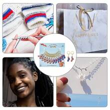NBEADS 12 Pcs Socks Stitch Markers, Enamel Alloy Crochet Stitch Marker Charms Removable Locking Stitch Marker For Knitting Weaving Sewing Accessories Quilting Handmade Jewelry{"Color_name":"Socks"} - 襪子 - 查看 7