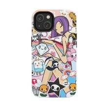 Inspired Double Layer Phone Case  Colorful Doodle Anime Style Tough Phone Case For Samsung S24 Ultra And  17, 16, 15, 14, 13, 12, 11 Pro Max, X, XR, XS Max, 8, And 7 Plus,Screen Protector,Fidgets - Màu hỗn hợp 2 - Xem 8