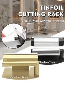 1pc Foil Cutter, Available In Gold/Black, Hair Foil Cutting Tool Suitable For Professional Salon Use, Can Be Used As Holiday Gift - Multicolor - View 1