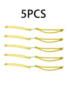 5根户外狩猎装备弹弓橡皮筋，直线型钓鱼弹弓乳胶橡皮筋，天然橡胶材质，高弹性和强拉力，多种颜色和长度可选，强力钓鱼弹弓配件