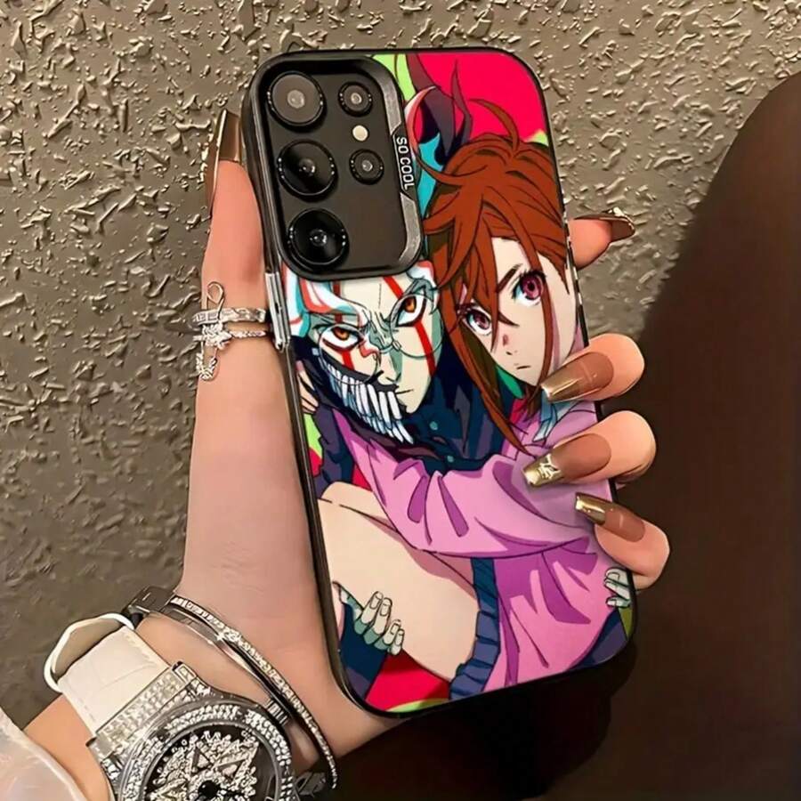 Funda de teléfono Cool Anime Character DAN DA DAN-S para Samsung Galaxy S25 S24 S23 S22 S21 S20 FE Ultra Plus 4G 5G, cubierta trasera mate a prueba de golpes - Mezcla de colores - Ver 1