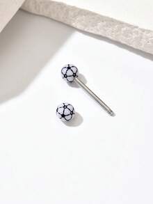 Piercing de língua de futebol 3D em cores doces, material hipoalergênico de aço inoxidável 316L, adequado para mulheres, uso diário, festivais, festas, casamentos, Natal, ótimo presente