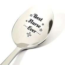 [Engraved Stainless Steel Spoon] Best Brother Ever" Engraved Stainless Steel Spoon - Shiny, Reflective Finish With Heart Symbol - Ideal Gift For Tea & Coffee Enthusiasts - Perfect For Birthday, Christmas & Father's Day - Silver - View 6