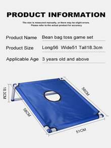 便携式投掷沙包游戏套装，操作简便，采用优质耐用材料制成，包含6个沙包和1个投掷盒，是户外派对、露营和后院娱乐的理想之选。 - 彩色 - 查看 8