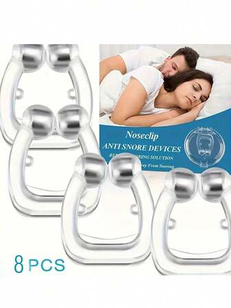 Dispositivo anti ronquidos, pinza nasal para prevenir los ronquidos, tratamiento para los ronquidos, tope para ronquidos, ayuda para dormir y respirar