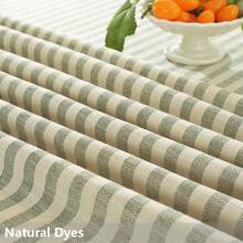 TruDelve - Manteles redondos de 60 pulgadas para mesas redondas de 35 a 45 pulgadas de diámetro, manteles de tela a rayas verdes (verde, 60 pulgadas, redondos) - albaricoque - Ver 3