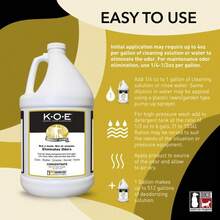 KOE Odor Eliminator 1 Gallon Concentrate – K.O.E. Odor Remover For Strong Odor For Cages, Runs & More (Apricot, Fresh, Original) - Albaricoque - Ver 3