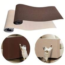 Self‑Adhesive Cat Scratch Pad – Multi‑Function Durable Cat Scratching Board, Interactive Pet Cat Climbing Pad, Wear‑Resistant Polyester DIY Home Decoration, Christmas Gift, Anti‑Scratch Wall And Furniture Sticker, Cat Scratch Protection Pad For Home Use - 深灰色 - 查看 5