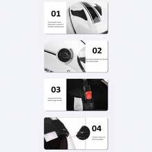 Cascos de moto abiertos 3/4, viseras dobles, cascos de moto para hombre y mujer, cascos abiertos para ciclomotores y cruisers - Negro - Ver 5