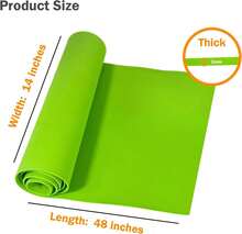 EVA Foam Roll | High Density ***5kg/M3 | 2mm Thick | 4***"X14" | Ideal For Cosplay, Crafts, DIY Projects (Yellow 1pcs) - Xanh lá cây 1 cái - Xem 3