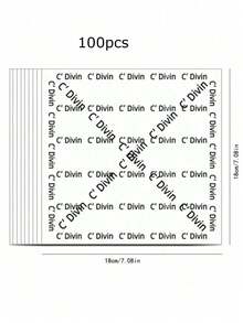50/100 件白色法式防油纸衬垫，防油硅胶烘焙羊皮纸，适用于甜点、汉堡包、蛋糕 - 白色 - 查看 14