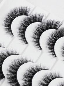 10 Pairs False Eyelashes Volumized Faux Mink Lashes Magnetic Lashes Curling Fluffy Suitable For Parties Gift For Women & Girl False Eyelashes Natural Strip Lashes,Lashes,Eyelashes,Fake Lashes - màu đen - Xem 8