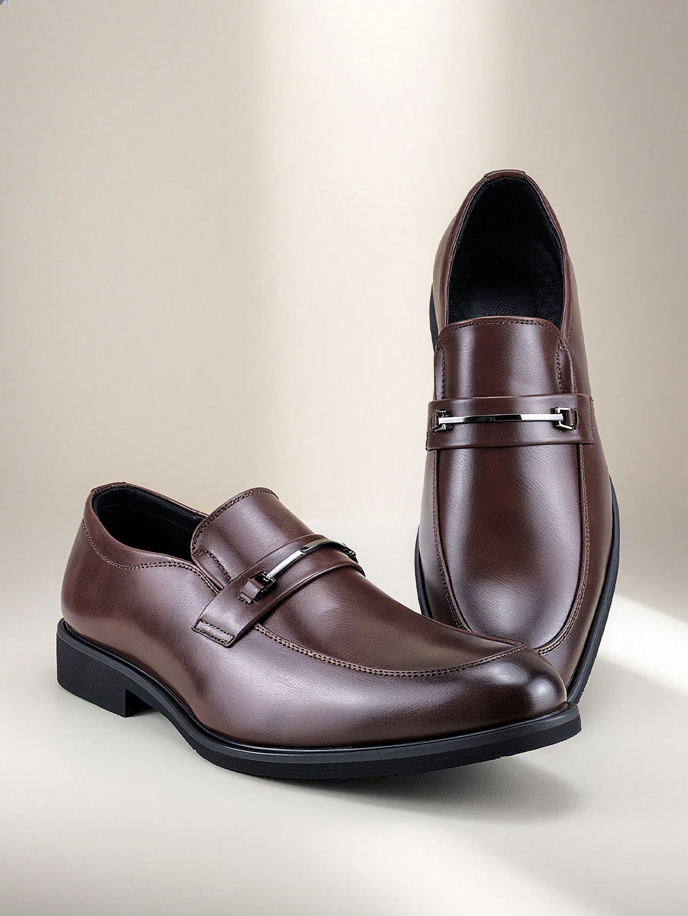 أحذية لوفر رجالية بتصميم كلاسيكي رجعي، أحذية جلدية...