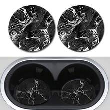 Bộ 2 miếng lót ly họa tiết đá cẩm thạch dùng cho ô tô, miếng lót ly trang trí hình tròn 2,8 inch, phụ kiện đựng cốc thời trang giúp giữ cho cốc ô tô của bạn sạch sẽ và khô ráo, thích hợp làm lót ly gia đình và lót ly cốc nước trên ô tô, thích hợp làm quà tặng ngày lễ và sinh nhật - Tàu lượn siêu tốc ô tô - Xem 12