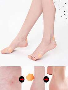 20/50/100pcs Casual Shoe Anti-Friction Heel Pads, Transparent Invisible Heel Grips For High Heels, Sports Shoes, Versatile Adhesive Pads